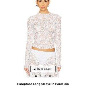 Lioness Porcelain Lace Long Sleeve Top